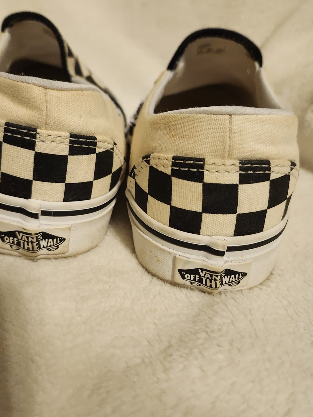 Vans Classic Checkerboard Slip-On in Black and White
